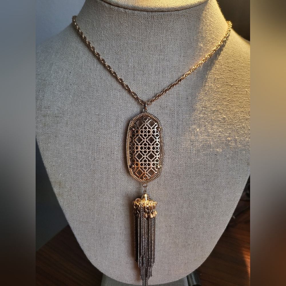 Kendra Scott Gold Rayne Necklace Gold Filigree